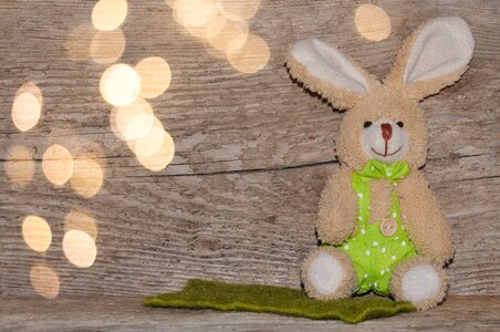 Fabric bunny easter bunny bokeh