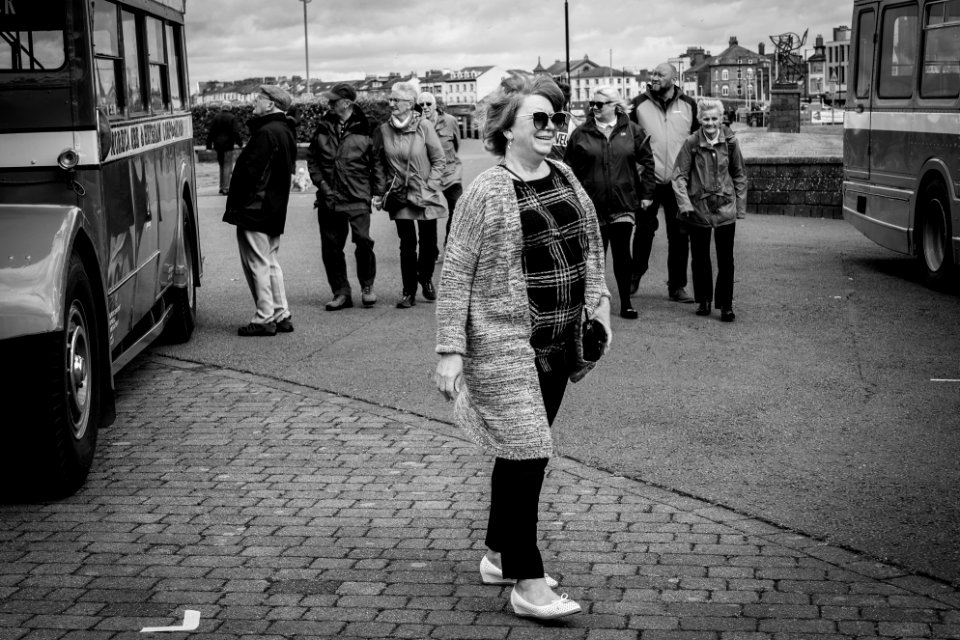 Posing in Morecambe