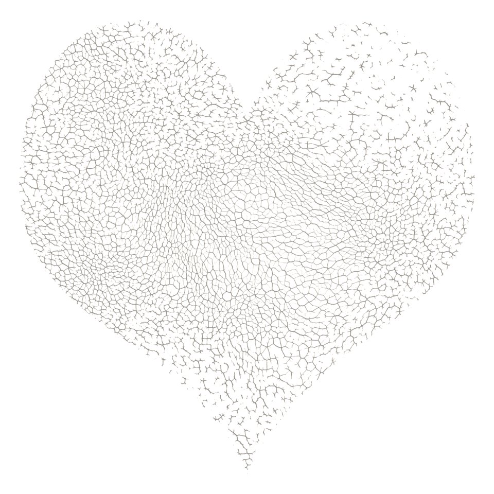 Heart with cracks