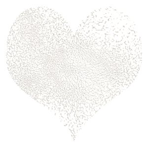 Heart with cracks