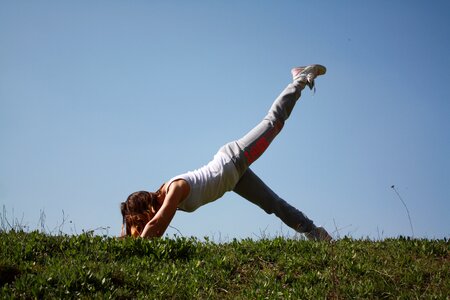 Body yoga pose woman photo