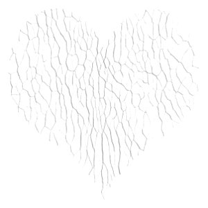 Heart with cracks