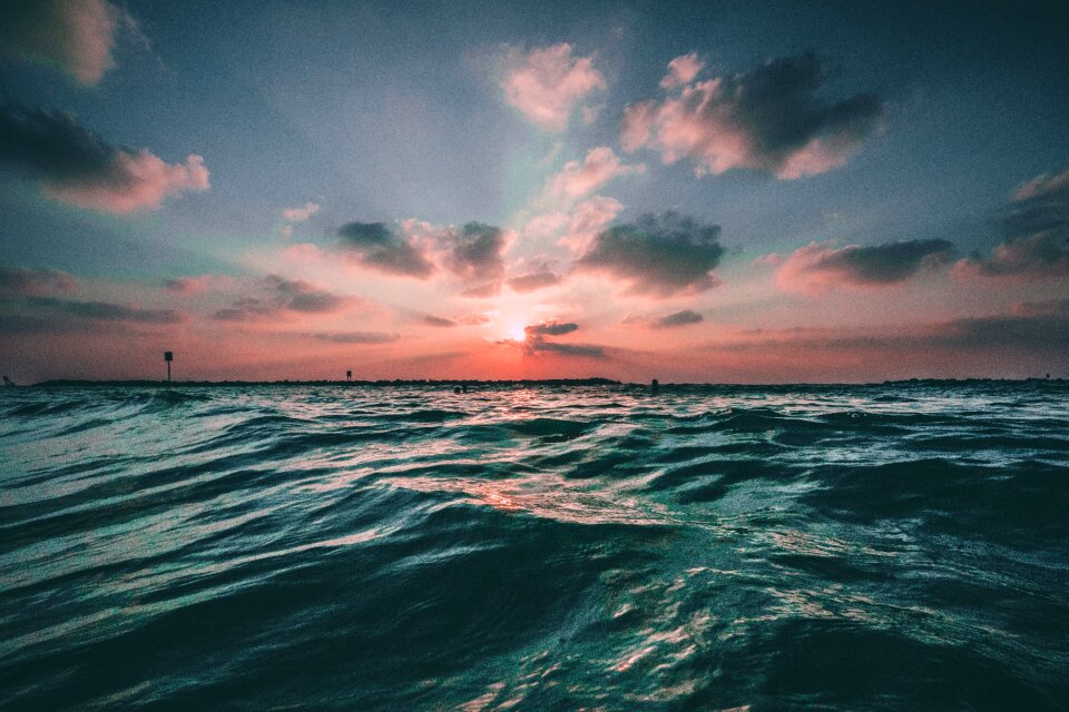 Sea blue nature