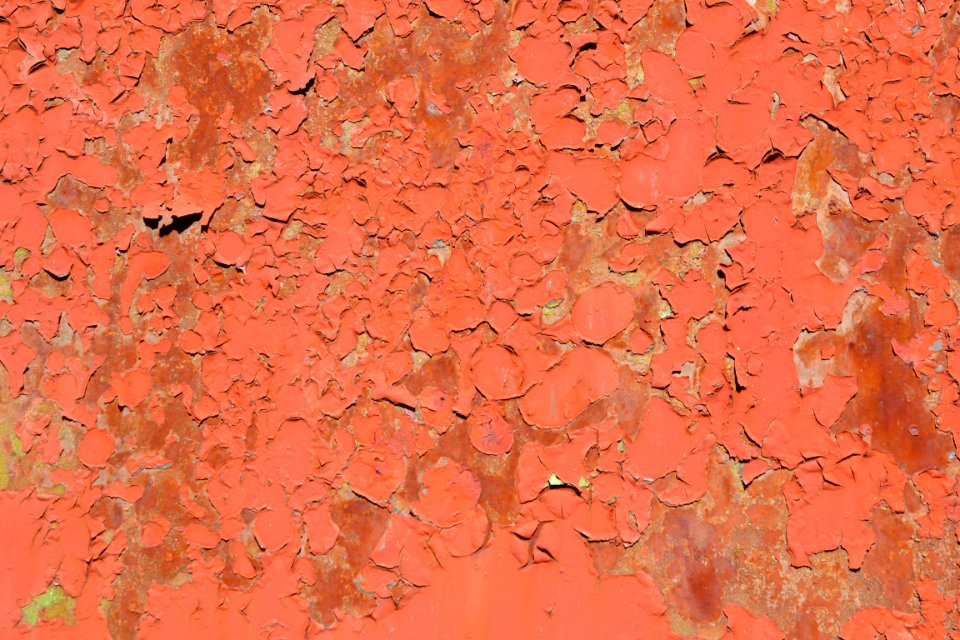 sheet with rust stains