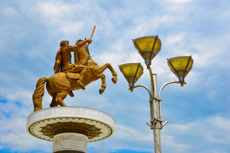 Alexander the great skopje statue photo