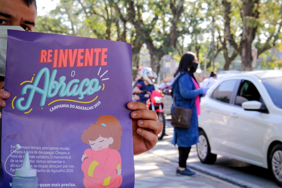 29.05.2020 - Drive thru da Campanha do Agasalho Foto: Rodrigo Chagas