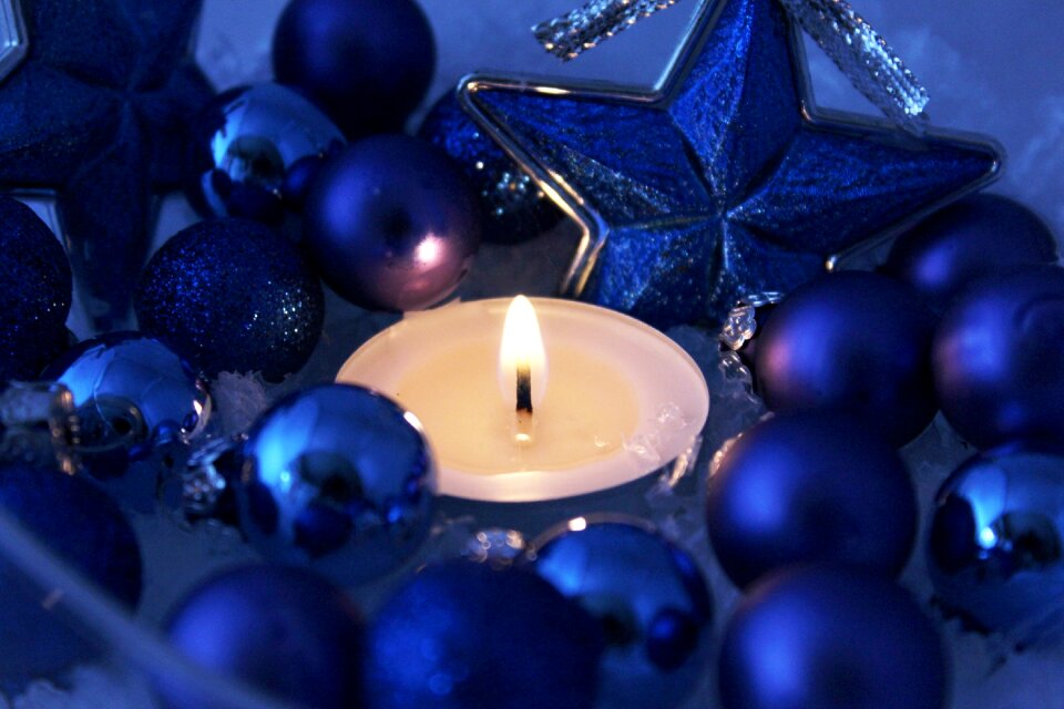 Poinsettia advent decoration