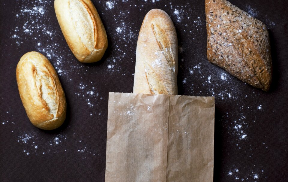 Baguette bakery food