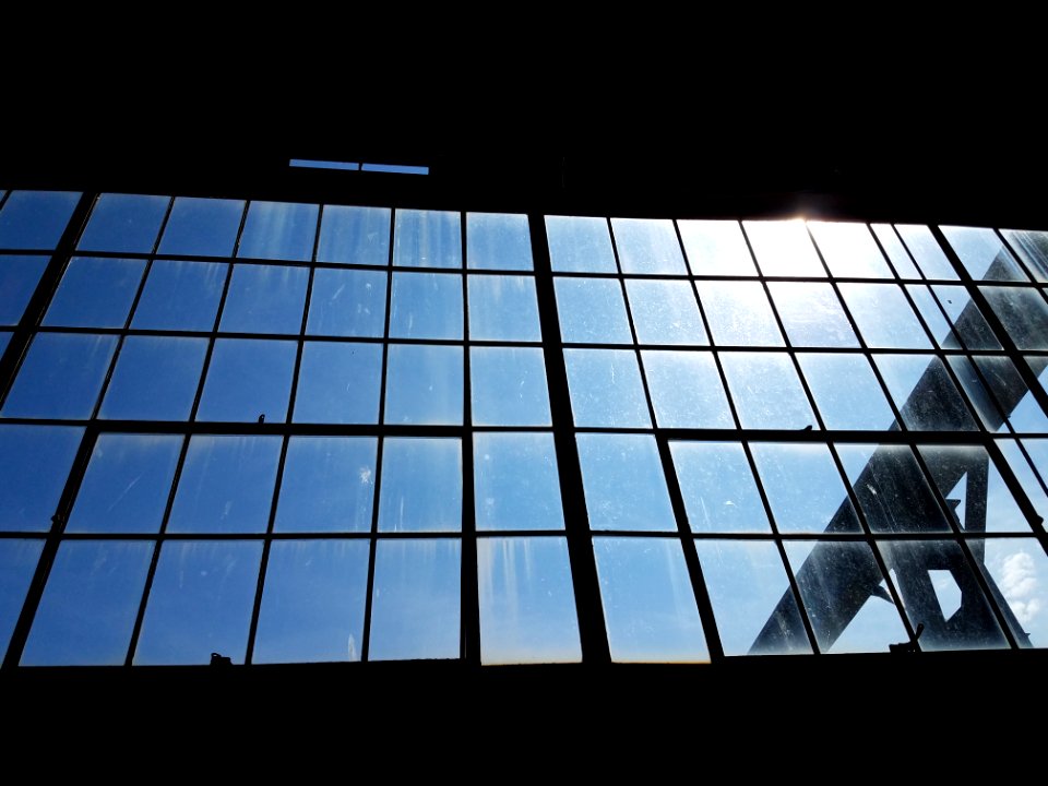 Studio south windows sun glare