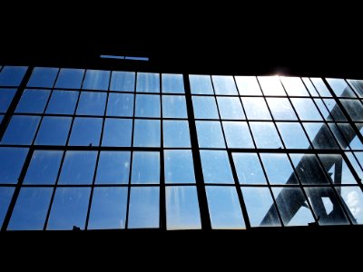 Studio south windows sun glare