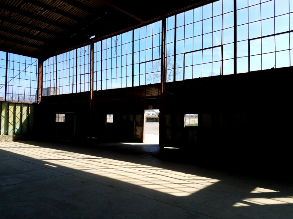 Studio south wall
