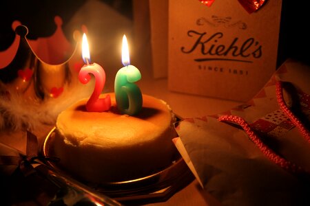 Birthday cake cheesecake party photo