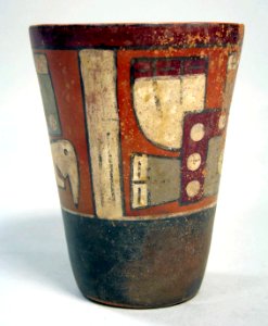 Tiwanaku ceramic beaker, 6th–10th century AD