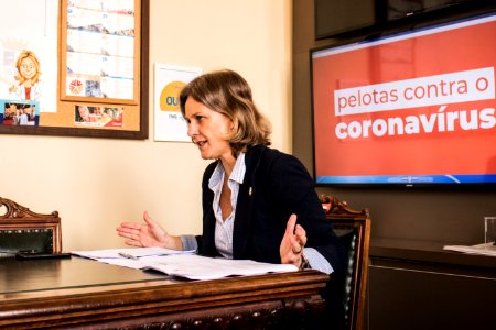 22.04.2020 - Prefeita Paula Mascarenhas realiza coletiva de imprensa sobre o novo decreto municipal diante do coronavírus - Foto Michel Corvello