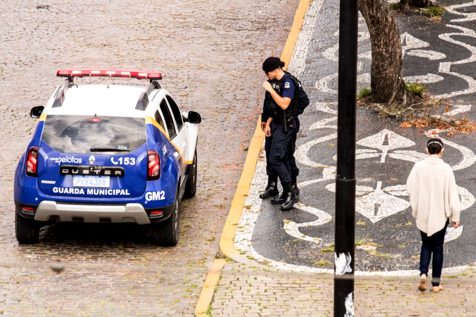 22.04.2020 - Movimentação das forças de segurança na cidade - Foto Michel Corvello