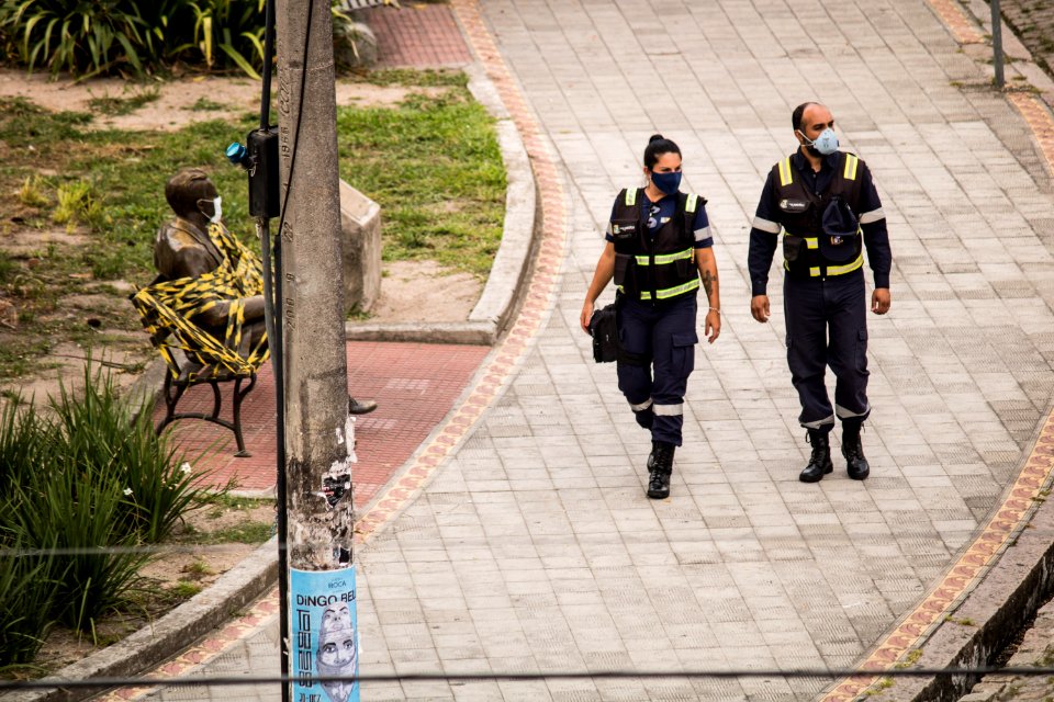 22.04.2020 - Movimentação das forças de segurança na cidade - Foto Michel Corvello