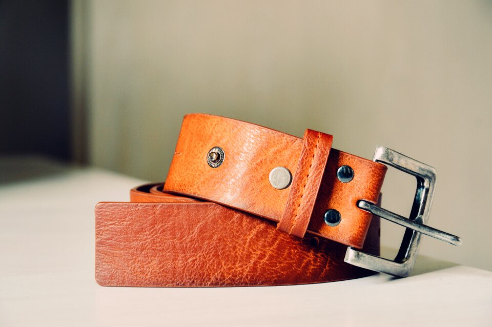 Leather belt fashion