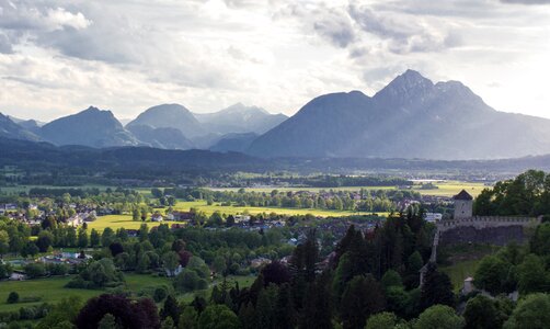 Mountains valley rural