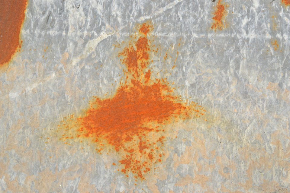 sheet with rusted surface