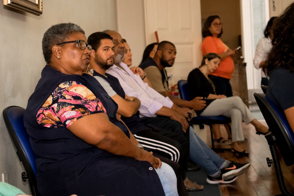 20.03.2020 Prefeita Paula Mascarenhas realiza reunião com servidores do Paço Municipal - Foto Michel Corvello