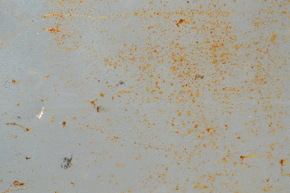 sheet with rusted surface