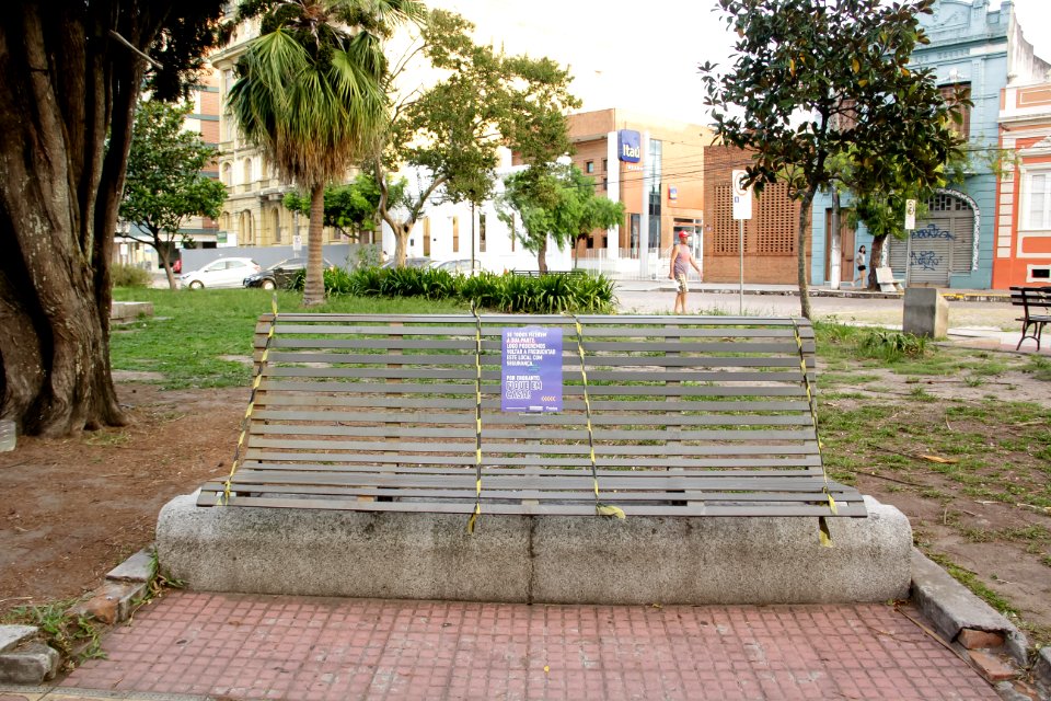 01.04.2020 - Cartaz #FicaEmCasaPelotas - Foto: Rodrigo Chagas