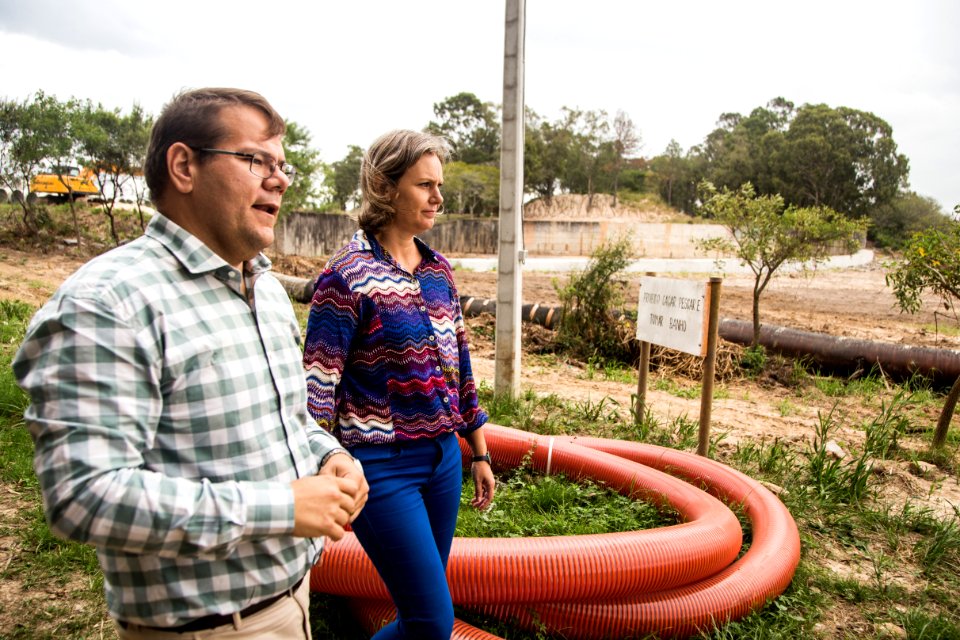 31.03.2020 - Prefeita Paula Mascarenhas realiza visita na Barragem Santa Bárbara - Foto: Gustavo Vara