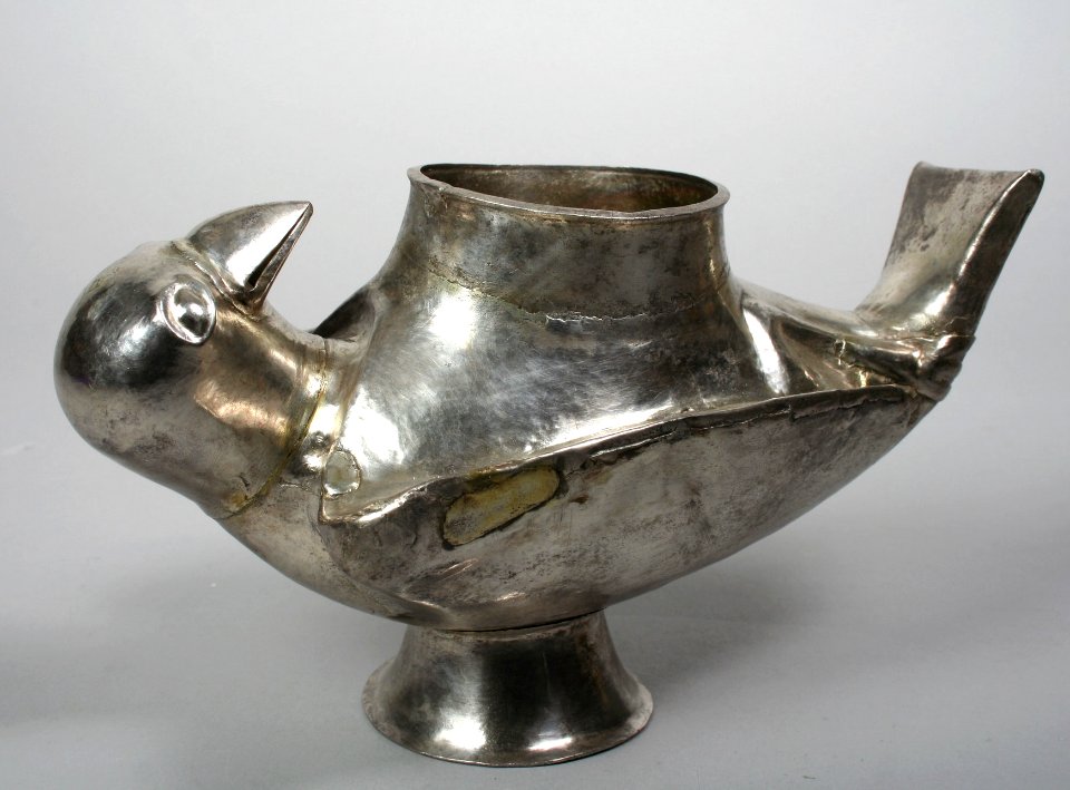 Chimu silver bird, Peru,  12th–15th century AD