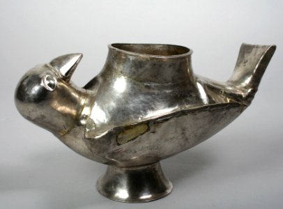 Chimu silver bird, Peru,  12th–15th century AD