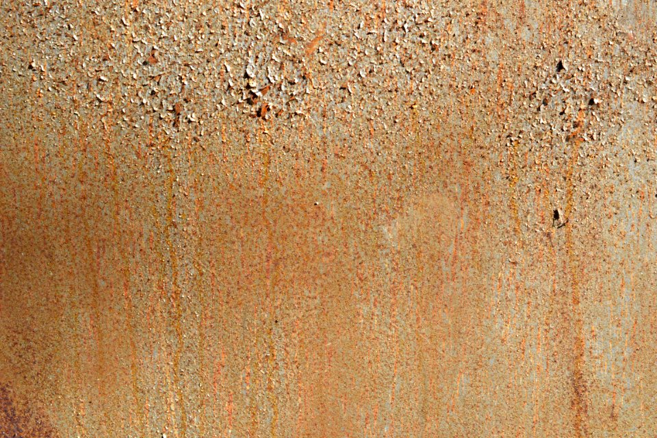 sheet with rusted surface