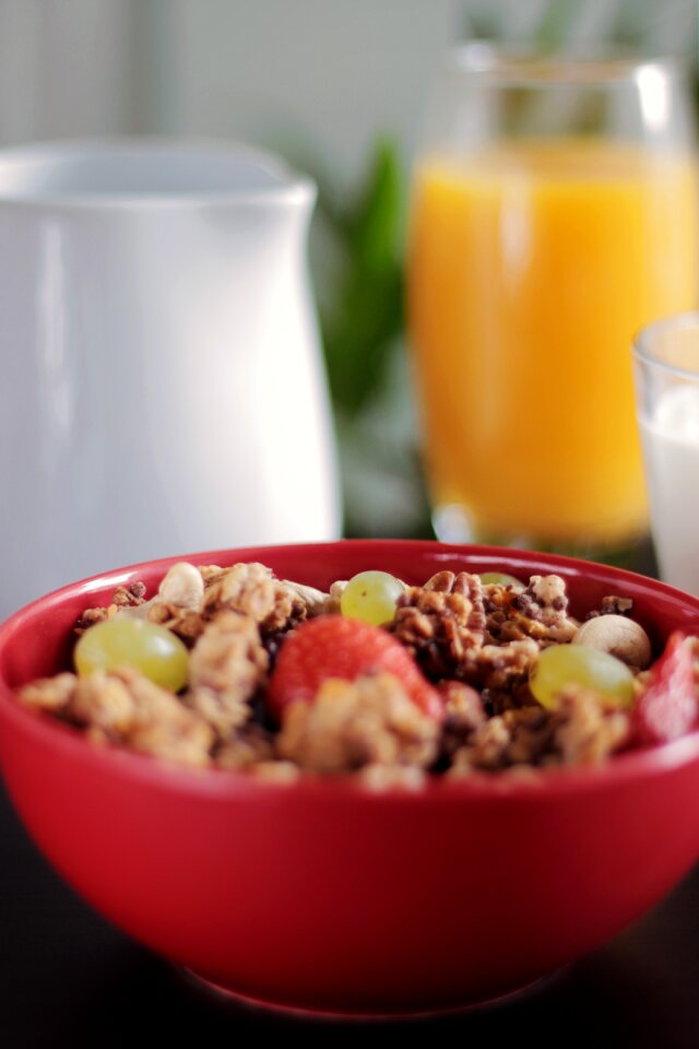 Granola fruits healthy