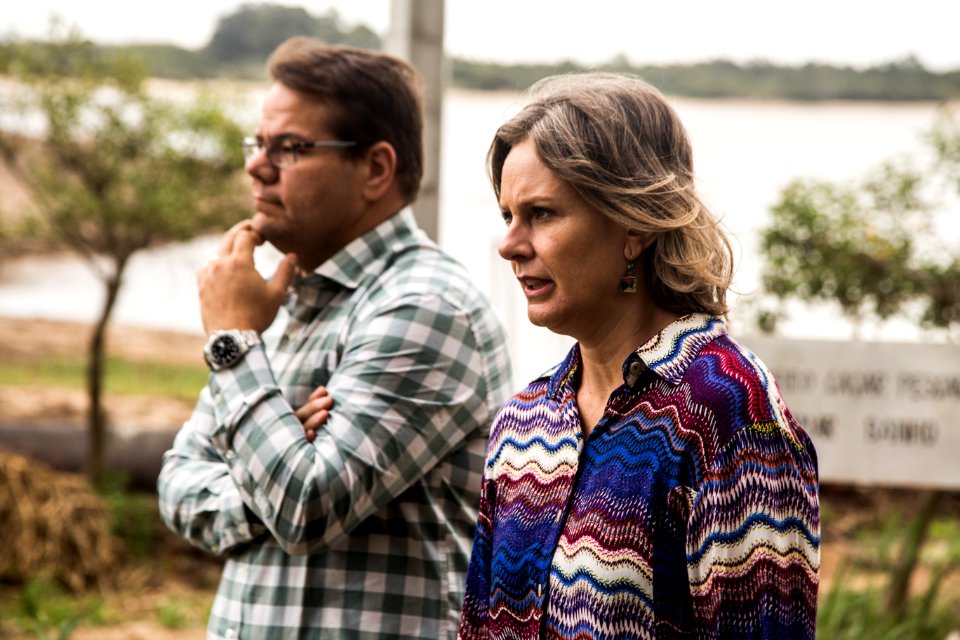 31.03.2020 - Prefeita Paula Mascarenhas realiza visita na Barragem Santa Bárbara - Foto: Gustavo Vara