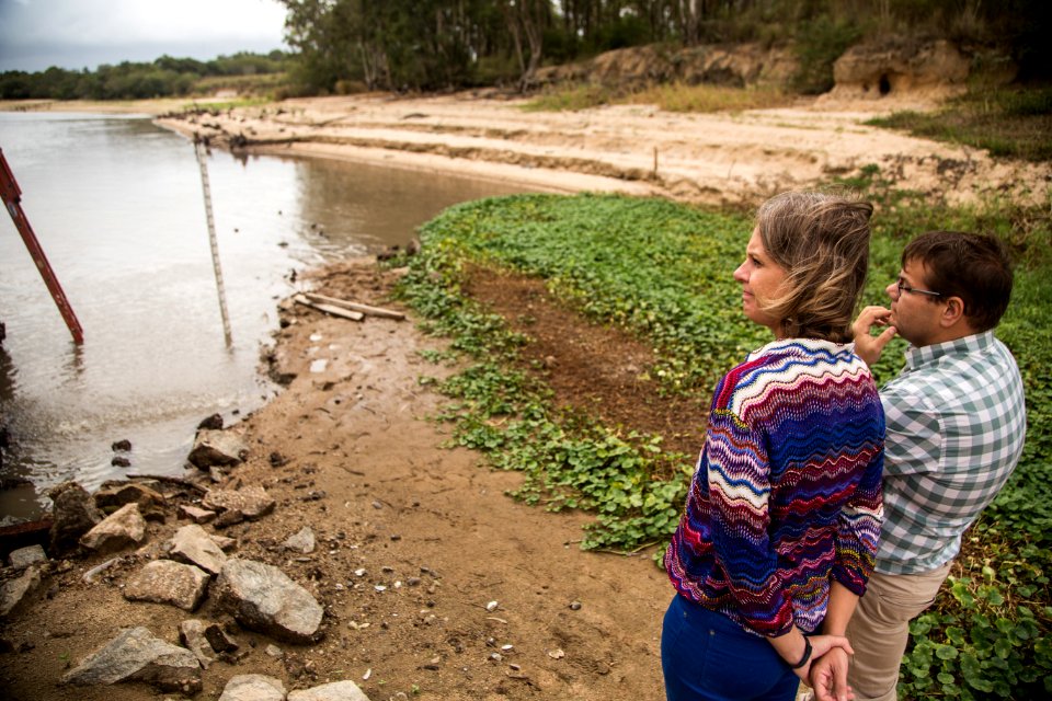 31.03.2020 - Prefeita Paula Mascarenhas realiza visita na Barragem Santa Bárbara - Foto: Gustavo Vara