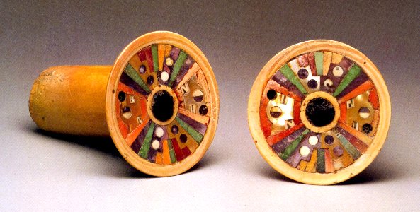 Wari earflares, Peru,  6th–9th century AD