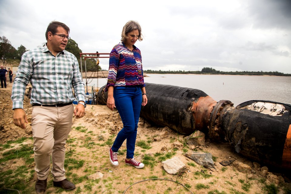 31.03.2020 - Prefeita Paula Mascarenhas realiza visita na Barragem Santa Bárbara - Foto: Gustavo Vara