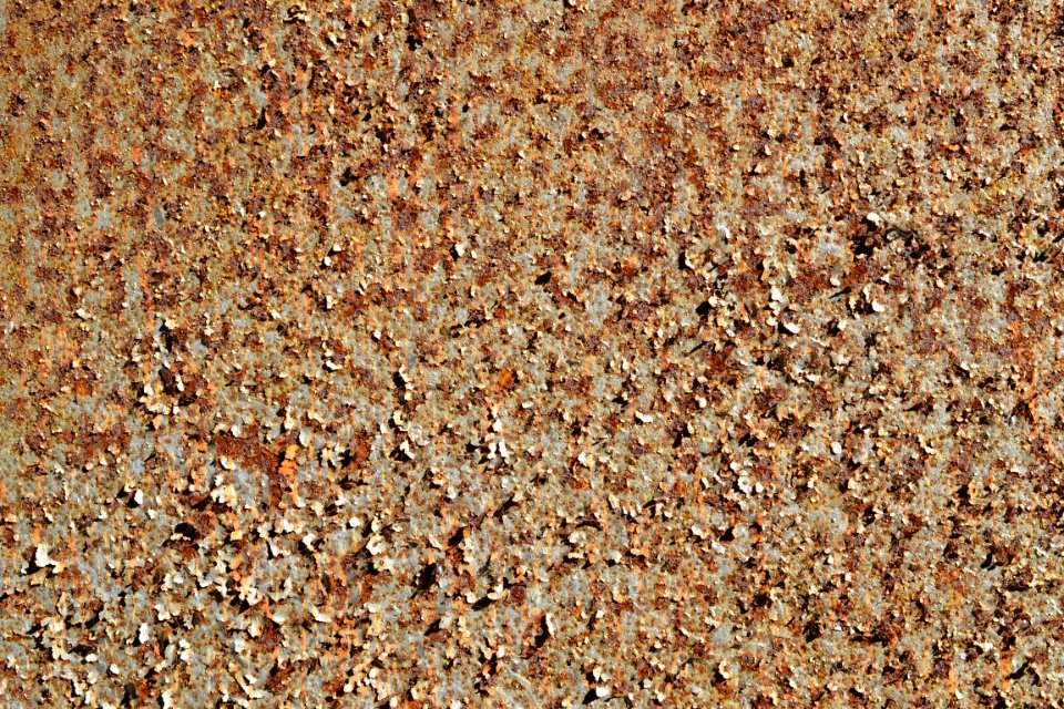 sheet with rusted surface