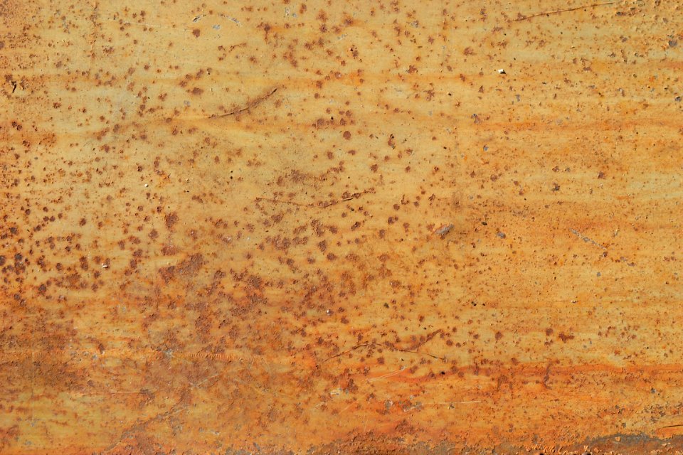 sheet with rusted surface