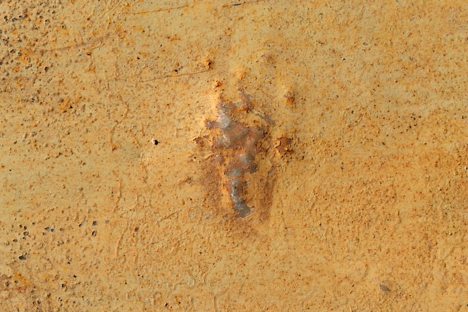 sheet with rusted surface