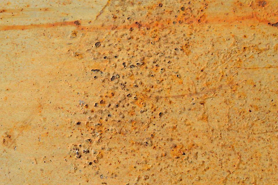 sheet with rusted surface