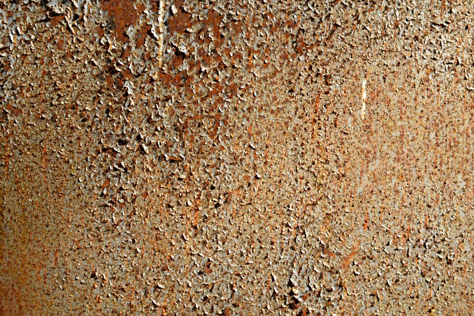 sheet with rusted surface