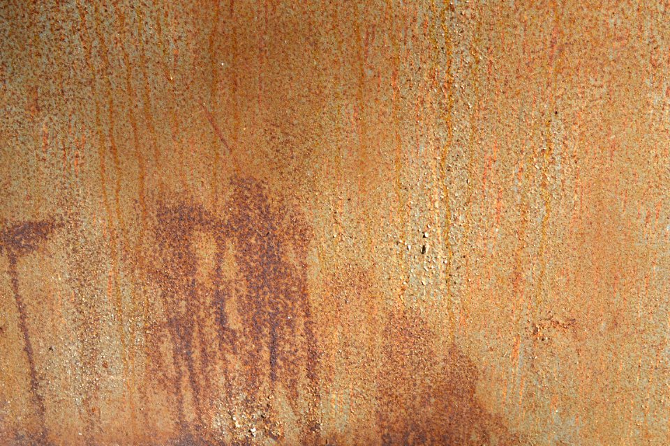 sheet with rusted surface