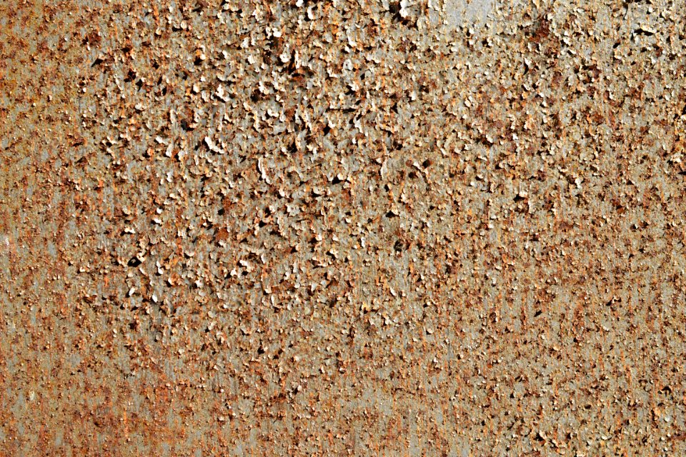 sheet with rusted surface