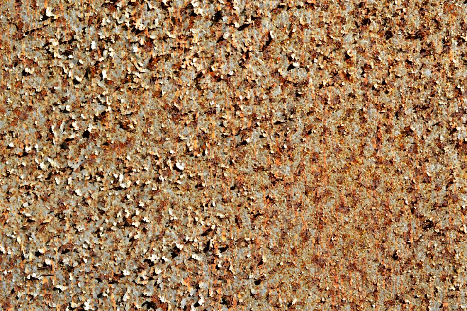 sheet with rusted surface