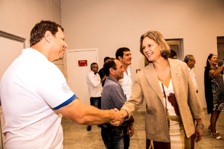 05.03.2020 - Prefeita Paula Mascarenhas prestigia a  inauguração da nova unidade do Supermercado Nicolini - Foto Michel Corvello