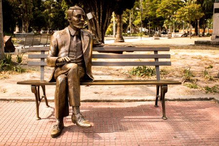 09.03.2020 - Estátua de João Simões Lopes Neto - Foto Michel Corvello