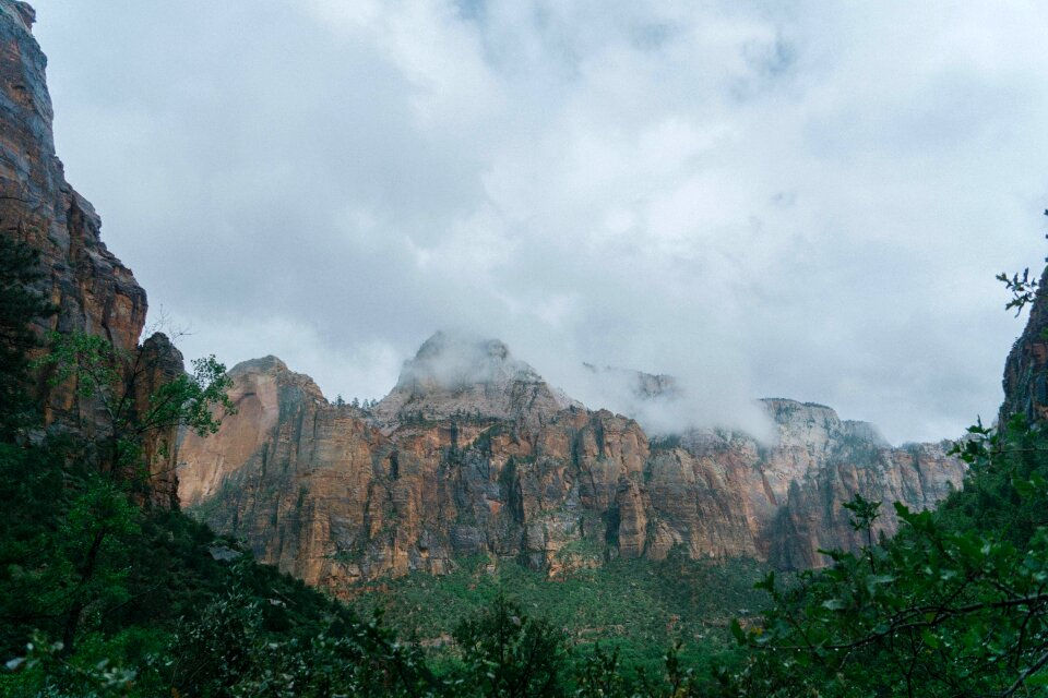 Cliffs clouds cloudy