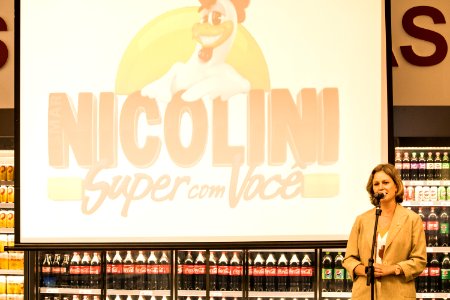 05.03.2020 - Prefeita Paula Mascarenhas prestigia a  inauguração da nova unidade do Supermercado Nicolini - Foto Michel Corvello
