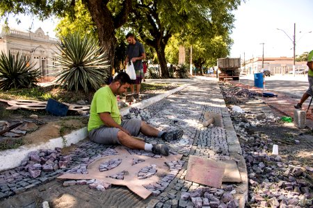 28.02.2020 - Andamento das obras da Saldanha Marinho e Largo de Portugal - Foto Michel Corvello