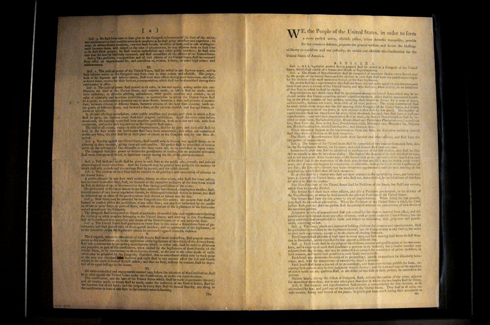 US Constitution - Philadelphia