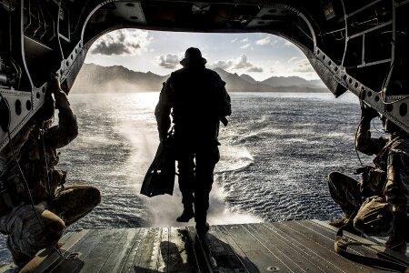 Water military jump